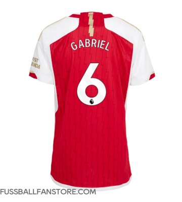 Arsenal Gabriel Magalhaes #6 Replik Heimtrikot Damen 2023-24 Kurzarm
